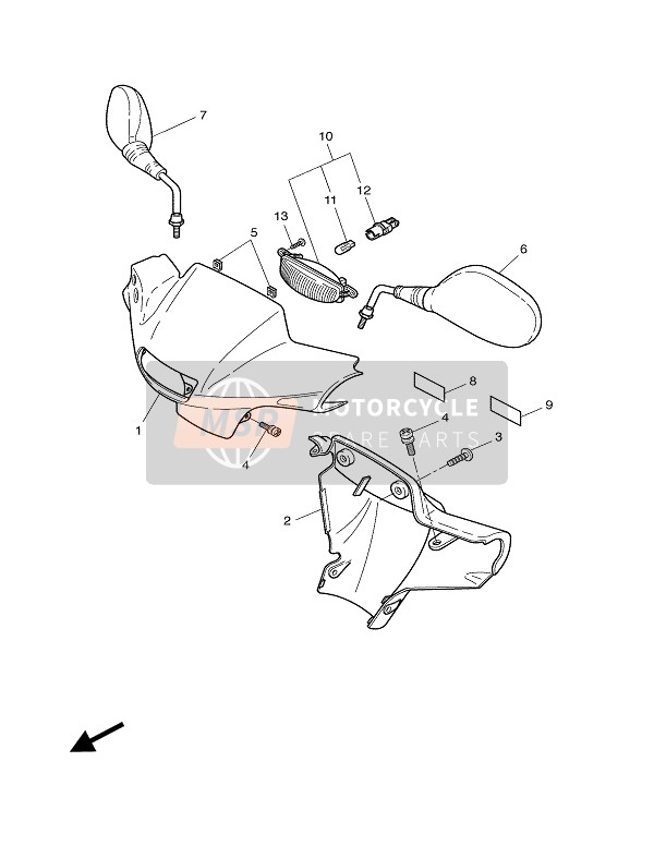 3UPH43460000, Douille,  LAMPE-TEMOI, Yamaha, 3